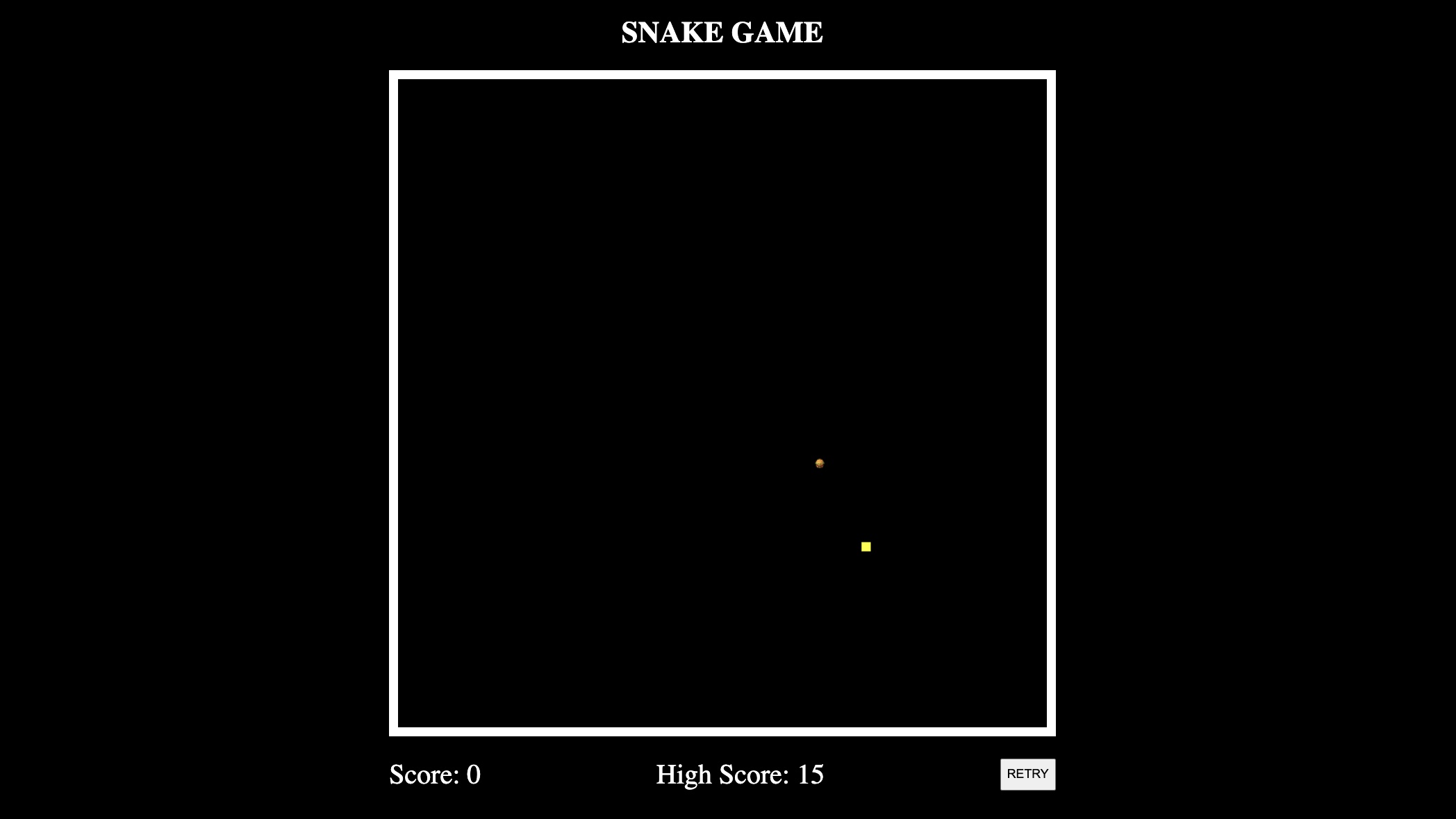 screenshot de mon project snake