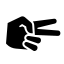 logo de main en forme de ciseaux
